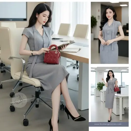 Set  công sở Sương mai